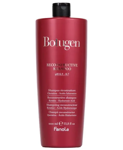 Fanola Botugen Champú Reconstructivo - Champú reparador de ácido hialurónico y péptidos para cabello dañado - Limpiador hidratante sin sulfatos para