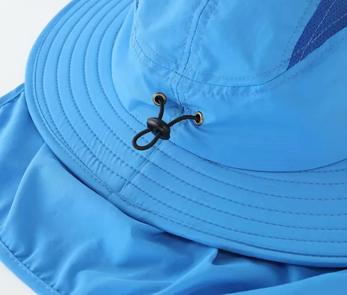 Miniatura 5 de Home Prefer - Gorra de protección solar SPF 50+ para hombre con ala ancha y solapa para el cuello