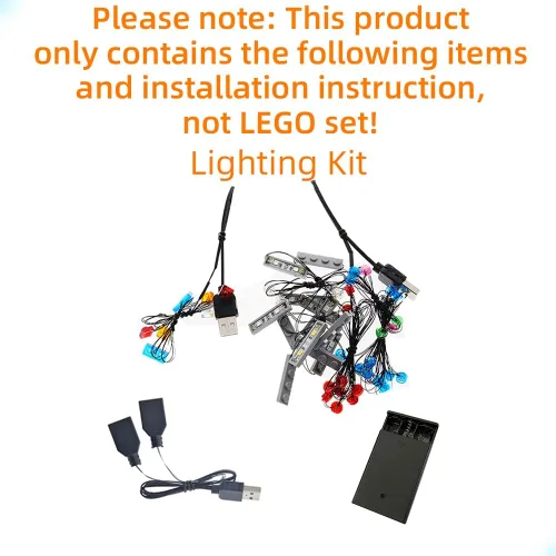 Miniatura 3 de GEAMENT Kit de luces de versión mejorada para Stranger Things The Upside Down - Compatible con el modelo de bloques de construcción Lego 75810