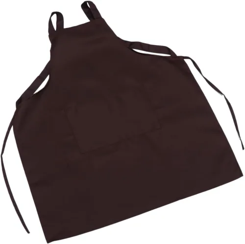 Miniatura 11 de SECFOU Delantal de servicio negro para mujer, delantal de cocina ajustable, delantal ajustable con babero