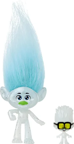 Miniatura 9 de Mattel DreamWorks Trolls Band Together Branch - Muñeca pequeña con traje extraíble y pelo de felpa, juguetes inspirados en la película