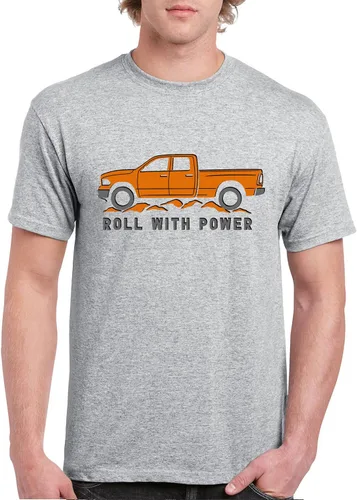 Miniatura 46 de Tee Hunt Camisetas gráficas y camisetas sin mangas para hombre Roll with Power Pickup Truck