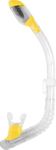 Miniatura 2 de Cressi Snorkel para jóvenes con tapa seca Protector contra salpicaduras y válvula de cierre en la parte superior, boquilla de silicona, protector
