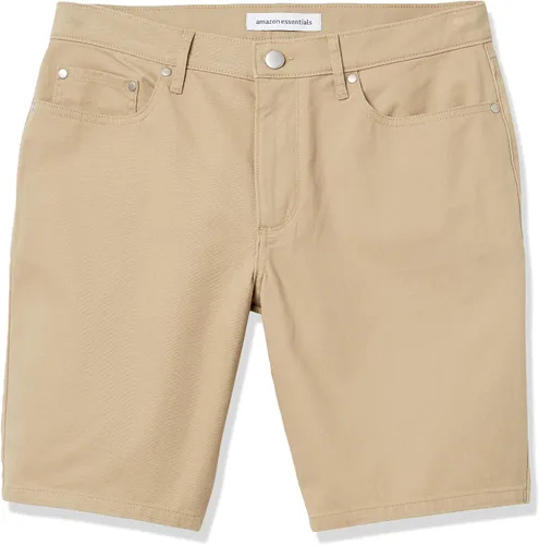 Miniatura 6 de Tienda Essentials Pantalones cortos elásticos con 5 bolsillos y entrepierna de 9 pulgadas para hombre