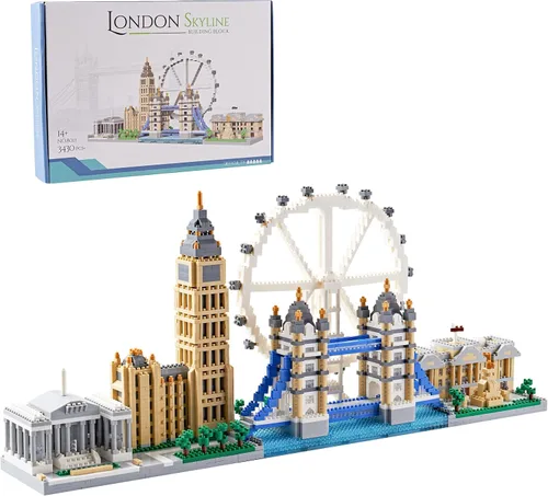 Miniatura 8 de Big Ben - Juego de microbloques de torre de reloj para adultos, mini juegos de bloques de construcción icónicos de la ciudad de Londres, regalo