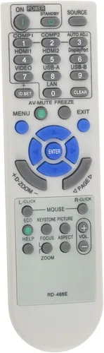 Miniatura 2 de Nuevo RD-469E 7N901051 Remoto de repuesto para proyector NEC M402W M362W M322W M402X M362X M322X M282X M352WS M302WS M332XS M403W M363W M323W M403X