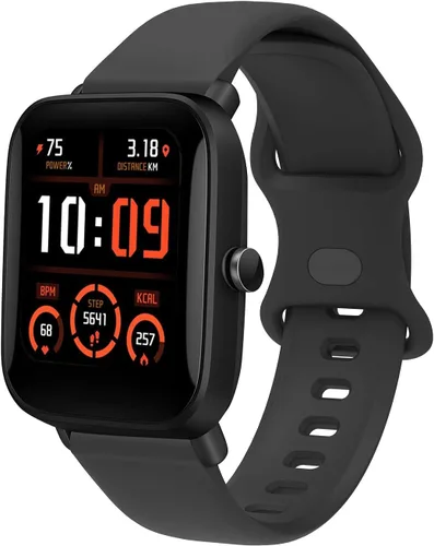 Correa de repuesto de silicona compatible con Amazfit Bip U/Bip U Pro/Gtr Mini/Gts 4/Gts 4 Mini 0.787 in Sport Strap Watch Wristband