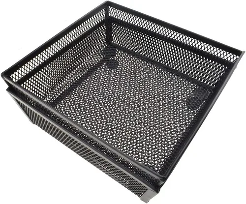 Miniatura 17 de HAHIYO Soporte de malla apilable con clip de 2.2 pulgadas de altura, paquete de 2 contenedores resistentes para clips de papel negro para cajón