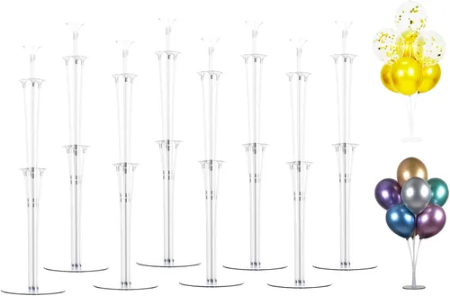 Miniatura 6 de LANGXUN Kit de soporte de globos de mesa de 28 pulgadas de altura para decoración de fiesta de cumpleaños, boda, kit de arco de globos para fiesta