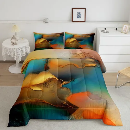 Miniatura 15 de Feelyou Lindo juego de edredón decorativo de hongos para niños, edredón de hongos de dibujos animados para niños y adolescentes, juego de ropa