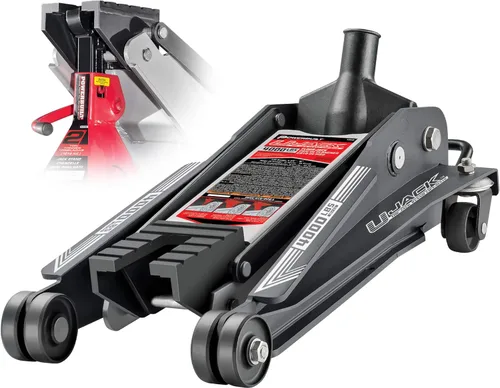 Miniatura 11 de Powerbuilt Xtra Gato de Suelo de Perfil Bajo para Vehículos con Barra de Seguridad, Gato Extra Bajo para Automóvil - Capacidad de Carga de 2
