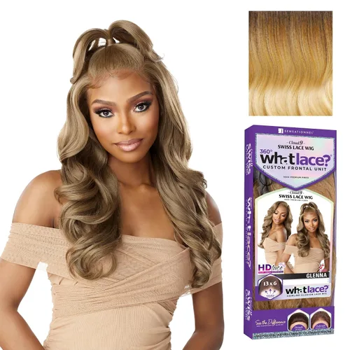 Miniatura 11 de Sensationnel Pelucas What Lace 13X6 - Glenna Encaje Frontal Atado a Mano Sin Pegamento Sintético con Densidad Natural Línea del Cabello Predepilada