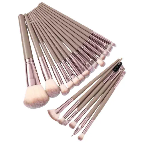 Miniatura 12 de MELADY Conjunto de brochas de maquillaje, 20 piezas, multifuncionales, para polvo cosmético, base, sombra de ojos, delineador de ojos, labios, rosado