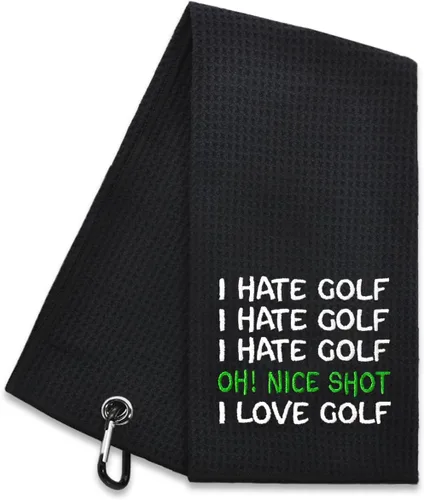 Miniatura 7 de Hafhue The GolfFather - Divertida toalla de golf, regalos de golf para hombres y mujeres, accesorios de golfista para hombre o mujer, regalos
