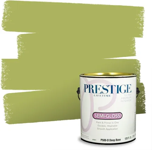 Miniatura 205 de PRESTIGE Pinturas Pintura interior e imprimación en uno, 1 galón, cáscara de huevo, aventura