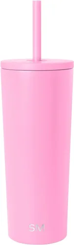 Miniatura 93 de Simple Modern- Vaso con aislamiento, c/tapa y pajilla Taza de viaje Botella de agua de ac. inox. reutilizable Unisex Colecc. Classic 24 oz