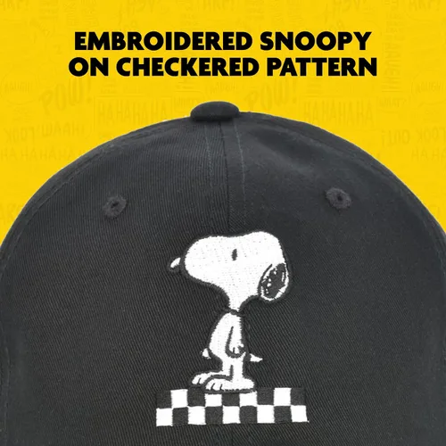 Miniatura 3 de Concept One Peanuts Snoopy Dad - Gorra de béisbol para adultos con ala curvada