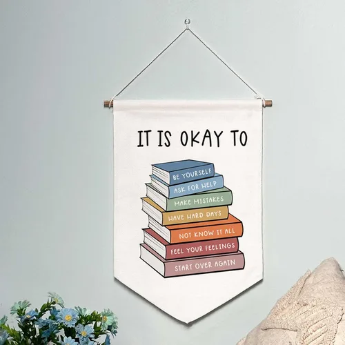 Miniatura 3 de Cartel Colgante de Pared para Aula Póster de Terapia Decoración de Oficina Rincón de Calma Consejero Escolar Salud Mental Póster de Mentalidad