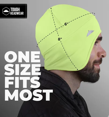 Miniatura 20 de Tough Headwear Gorras térmicas para casco para hombre, para invierno, gorra de casco y gorras de ciclismo para correr, esquiar, deportes de invierno