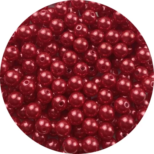 Miniatura 24 de 400 piezas de cuentas de perlas de 8 mm Cuentas de perlas negras redondas con agujeros para manualidades de costura, decoración, pulseras, collares