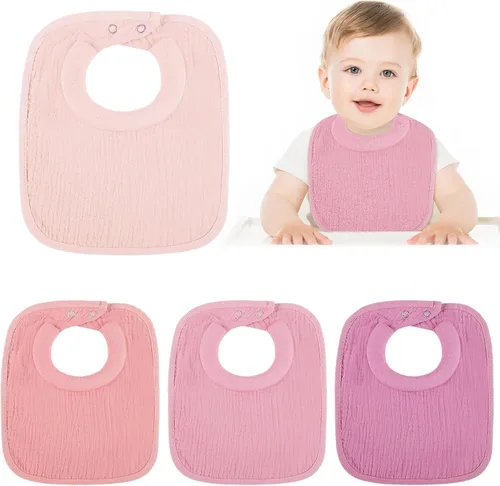 Miniatura 8 de Twistover Baberos para recién nacidos, baberos de alimentación para babear y dentición, cómodo babero para bebé con cuello absorbente acolchado