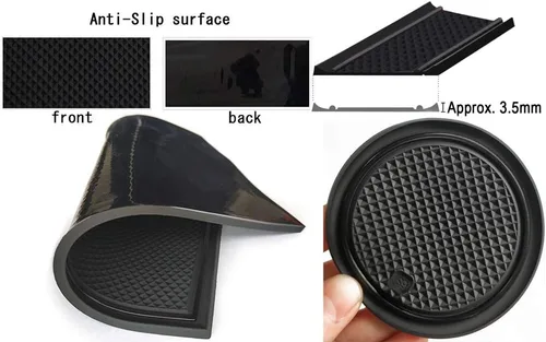 Miniatura 7 de auovo Alfombrillas antipolvo para Frontier Crew Cab 2005-2020, accesorios Xterra 2005-2015, ajuste personalizado, forros para bolsillo de puerta