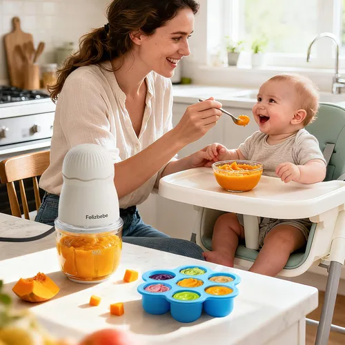 Miniatura 8 de Fabricante de Alimentos para Bebés, Juego Pequeño de Procesador de Alimentos para Bebés, Fruta, Verdura, Carne, Fabricante de Alimentos para Bebés