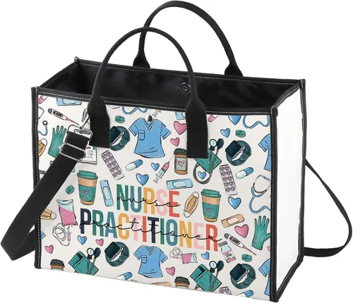 Miniatura 8 de WZMPA Enfermera practicante bolsa de cosméticos médico NP regalo enfermera practicante graduación maquillaje cremallera bolsa bolsa para enfermera