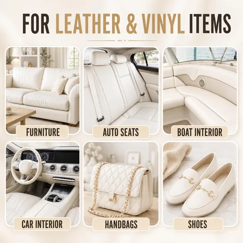 Miniatura 7 de ARCSSAI ARCSSAL Kit de reparación de cuero y vinilo color crema, asientos de automóvil, sofá, barco, sofá, chaqueta y bolso, arregla arañazos