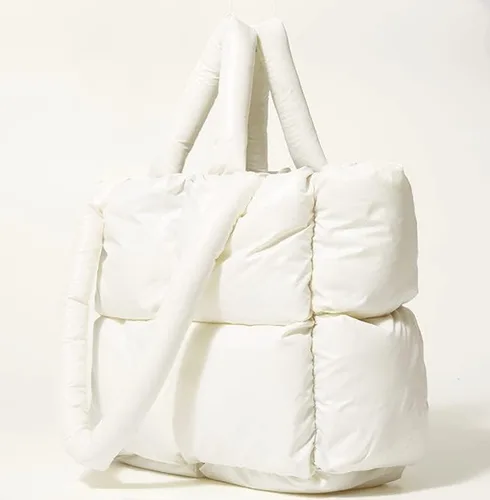 Miniatura 2 de Bolso de hombro acolchado para mujer, mini bolso de plumón, bolsa de mano acolchada, bolsos elegantes 2023