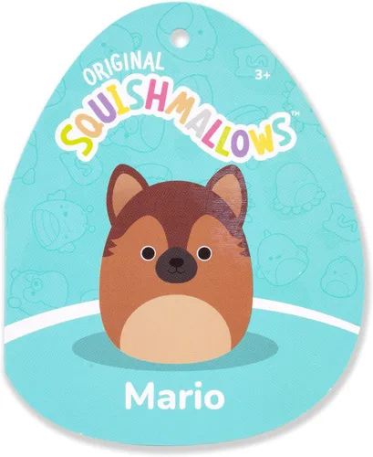 Miniatura 6 de Squishmallows Mario The German Shepard original de 5 pulgadas – Peluche oficial de Jazwares (pequeño)