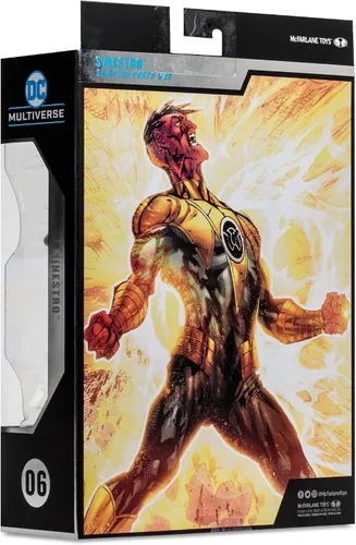 Miniatura 12 de McFarlane Collector Edition #6 - DC Multiverse - Sinestro (Sinestro Corps Wars) Figura de 7 pulgadas (el estilo puede variar)