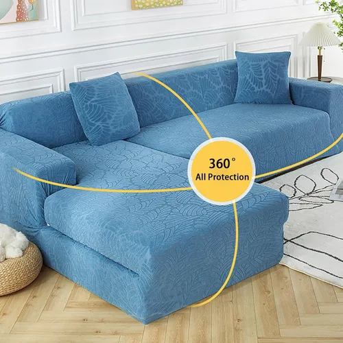 Miniatura 5 de Fundas elásticas para sofá modular, funda de sofá jacquard en forma de L, gruesa y antideslizante, protector de muebles, funda de sofá adecuada