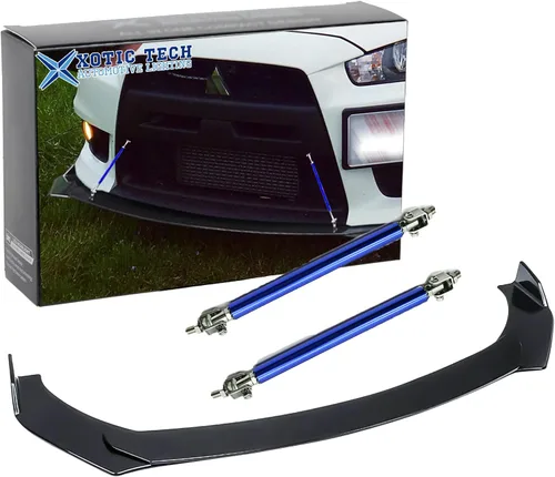 Miniatura 15 de x xotic tech Alerón Labio Universal para Parachoques Delantero Spoiler Barbilla Divisor Difusor Protector Ala Guardabarros Moldura Kit de Carrocería