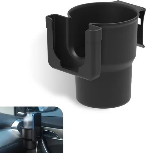 1 gancho DM-142 para portavasos de automóvil, soporte para teléfono móvil 2 en 1 + soporte para bebidas, lado de la puerta del coche/respaldo del