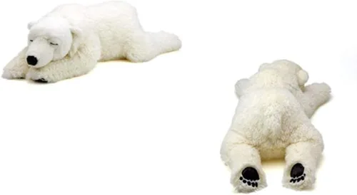 Miniatura 3 de TAMMYFLYFLY Peluche de oso polar para dormir, lindo animal de peluche, juguete suave de 14 pulgadas (mediano)