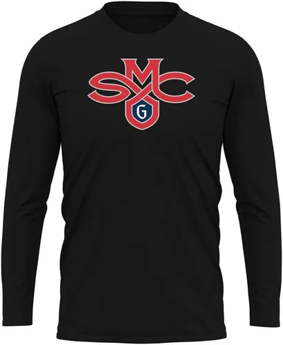 Miniatura 24 de Camisa deportiva de manga larga oficial de la NCAA Collegiate para hombre, colección negra con logotipo primario