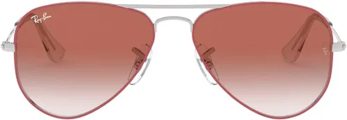 Miniatura 34 de Ray-Ban Junior Rj9506s - Gafas de sol de aviador de metal para niños Plata/Gris Espejo Plata