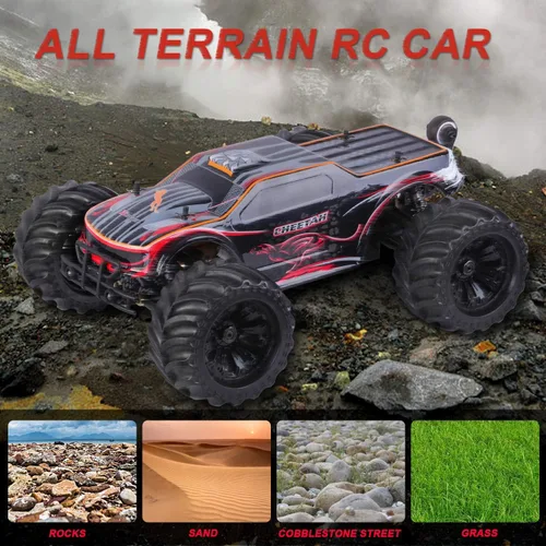 Miniatura 9 de JLBRACINGRC Auto RC sin escobillas de 1/10 para adultos, rápido 50+ mph de alta velocidad RTR RC camión, camión monstruo todoterreno 4WD, auto
