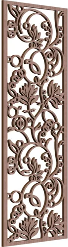 Miniatura 78 de 9 3/8"W x 24 3/8"H x 1/4"T Caspio Decorativos Paneles De Pared De Madera De Calado, Roble Rojo rojo (Red Oak)