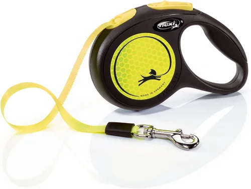 Miniatura 13 de FLEXI Correa Retráctil Giant Tape para Perros Medianos de Hasta 55 libras – 26 pies, Negro Correa para Caminar Mascotas Sin Enredos con Freno