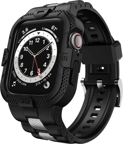Correas compatibles con Apple Watch Band 46mm 45mm 44mm 42mm, correa deportiva para hombres con funda protectora para Watch Series 11 10 9 8 7/ SE