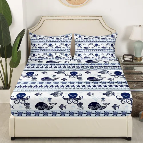 Miniatura 13 de Juego de ropa de cama de béisbol 3D, tamaño individual, juego de cama para niñas, adolescentes, decoración de dormitorio, sábana bajera geométrica