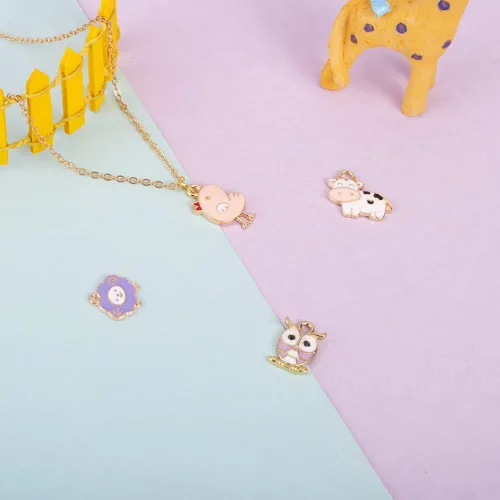 Miniatura 6 de Beadthoven - Colgantes esmaltados pequeños de metal dorado para bricolaje, collares, aretes, pulseras, suministros de fabricación de joyas, Metal