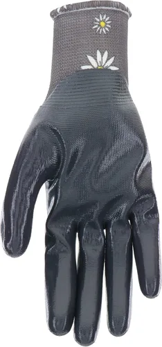 Miniatura 4 de Mud Grip - Guantes de jardinería para mujer con revestimiento de nitrilo plano y revestimiento de nitrilo Gris