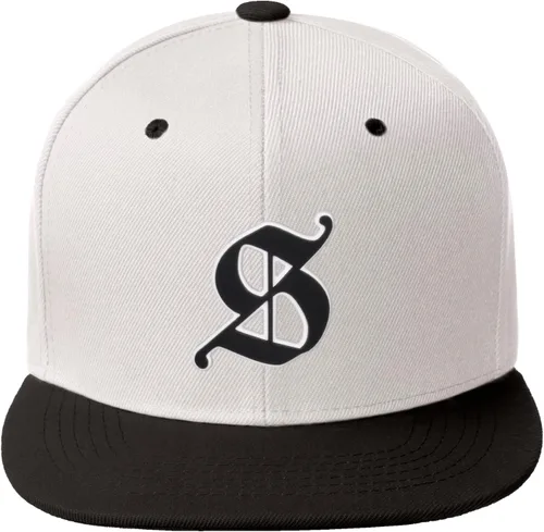 Miniatura 1545 de Daxton Gorra clásica con visera de billete plano con letras del alfabeto inglés antiguo de la A a la Z