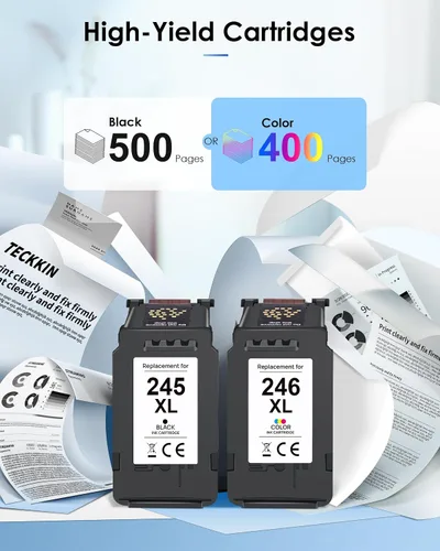 Miniatura 3 de PG-245 XL/CL-246 XL de alta capacidad para Canon 245XL 246XL Combo pack de reemplazo para tinta Canon 245 y 246 Compatible con Pixma TS202 TR4520