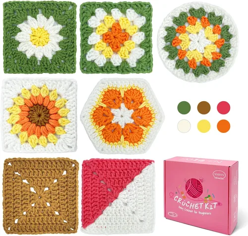 Miniatura 9 de SGIBYN Kit de Ganchillo para Principiantes con Tutoriales en Video Paso a Paso, Kit de Amigurumi de Pollos de Ganchillo de Inicio para Adolescentes