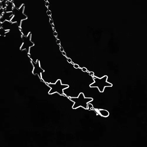Miniatura 5 de Cinturón de cadena de cintura con borla larga para mujer, cadena ajustable de metal para el vientre para vestido