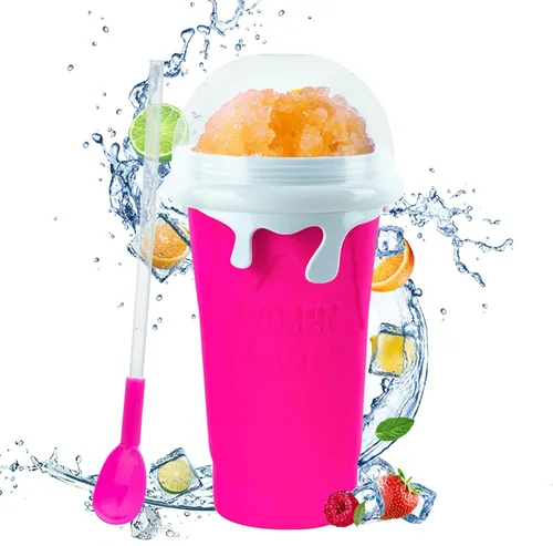 Miniatura 10 de Taza para Hacer Slushies, Taza Mágica de Batidos Congelados Rápidos, Taza de Enfriamiento de Doble Capa con Exprimidor, Máquina para Hacer Slushies